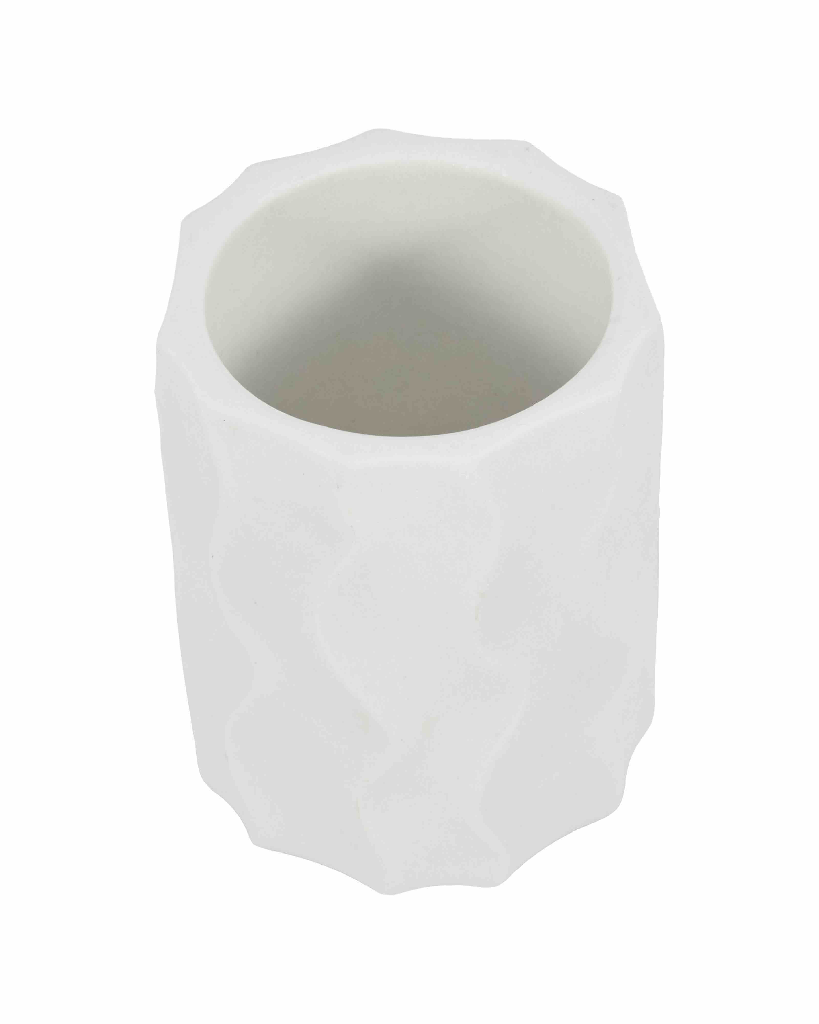 White Textured Tumbler