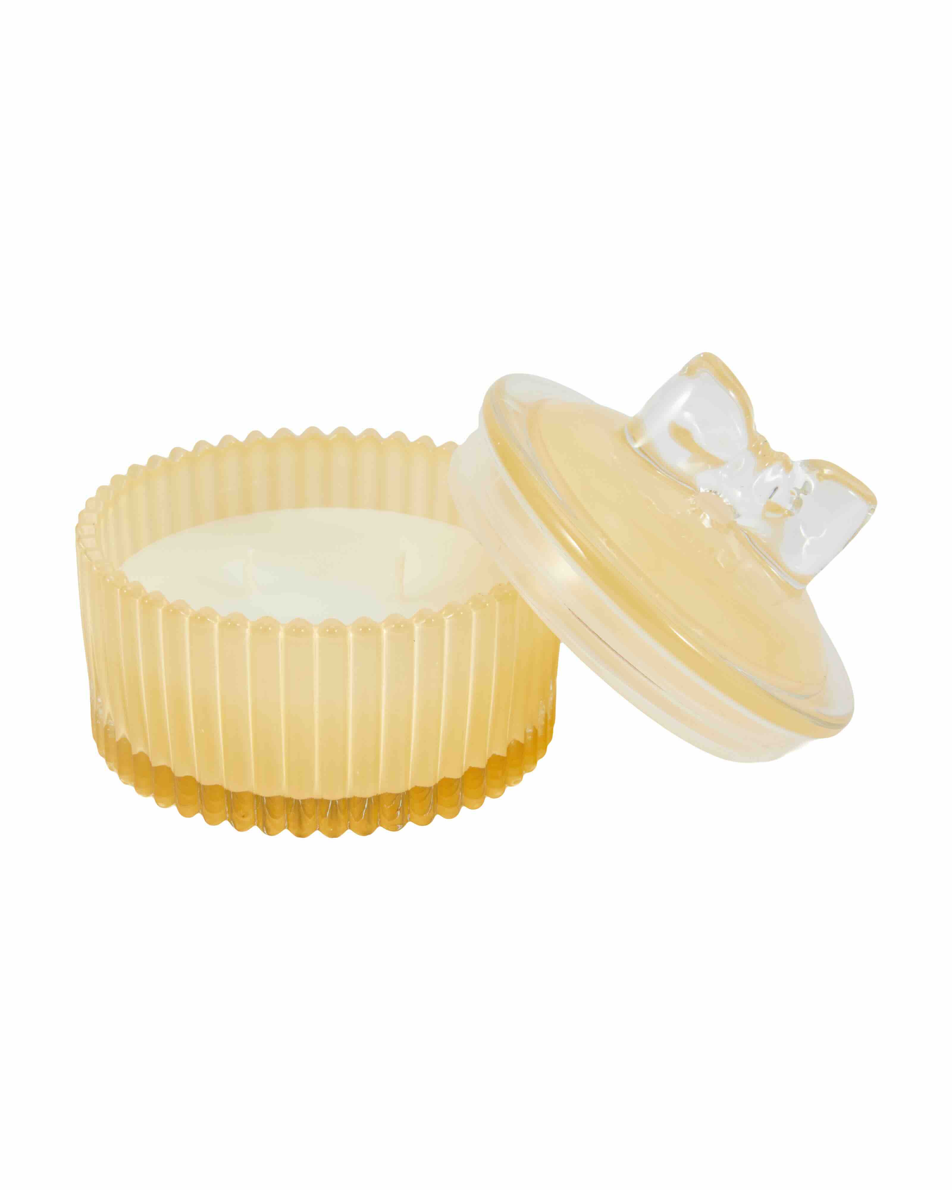 Bow Lid Glass Candle