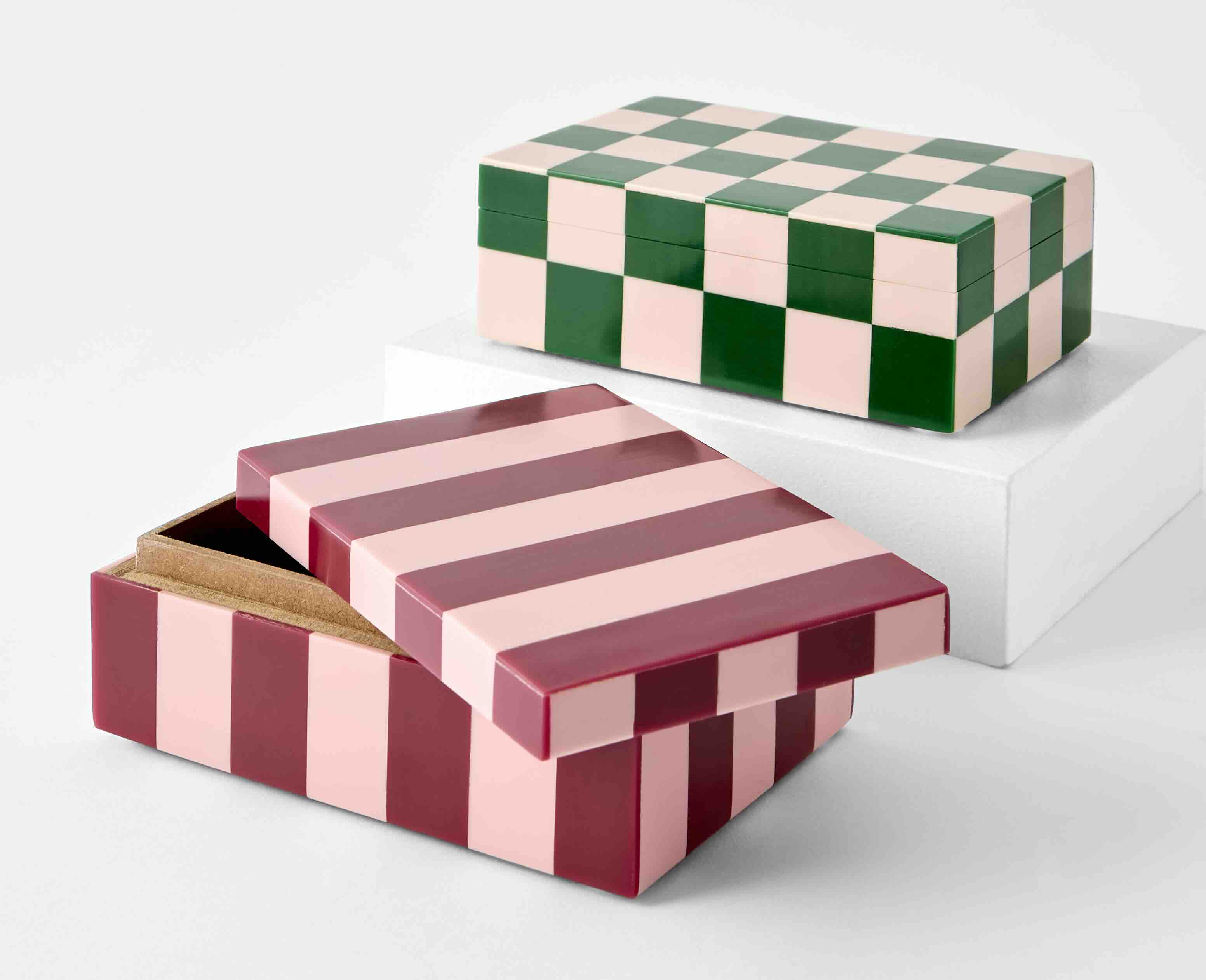 Pink Stripe Box