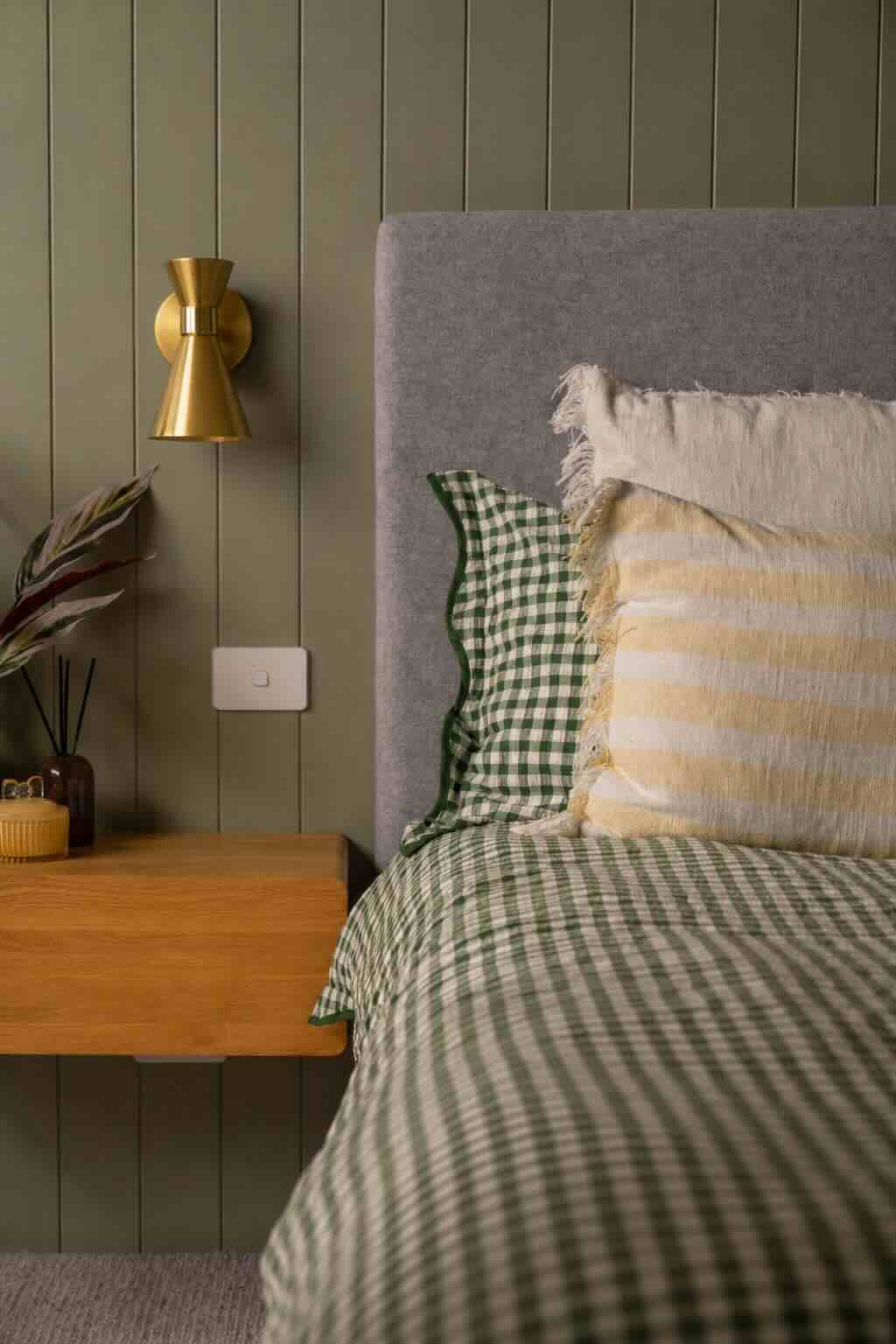 Bedroom styling with bedding
