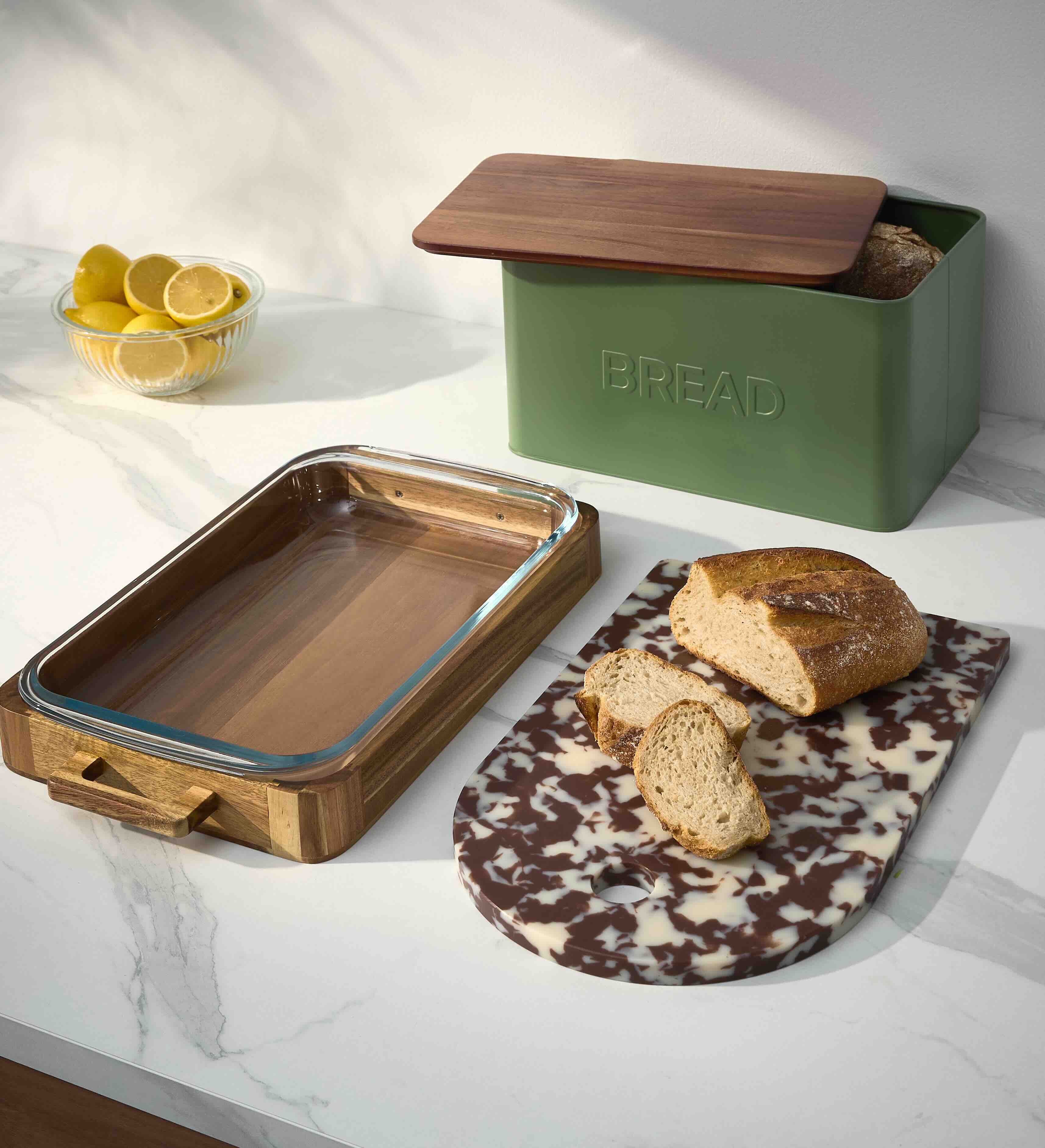 Kitchen container and trays