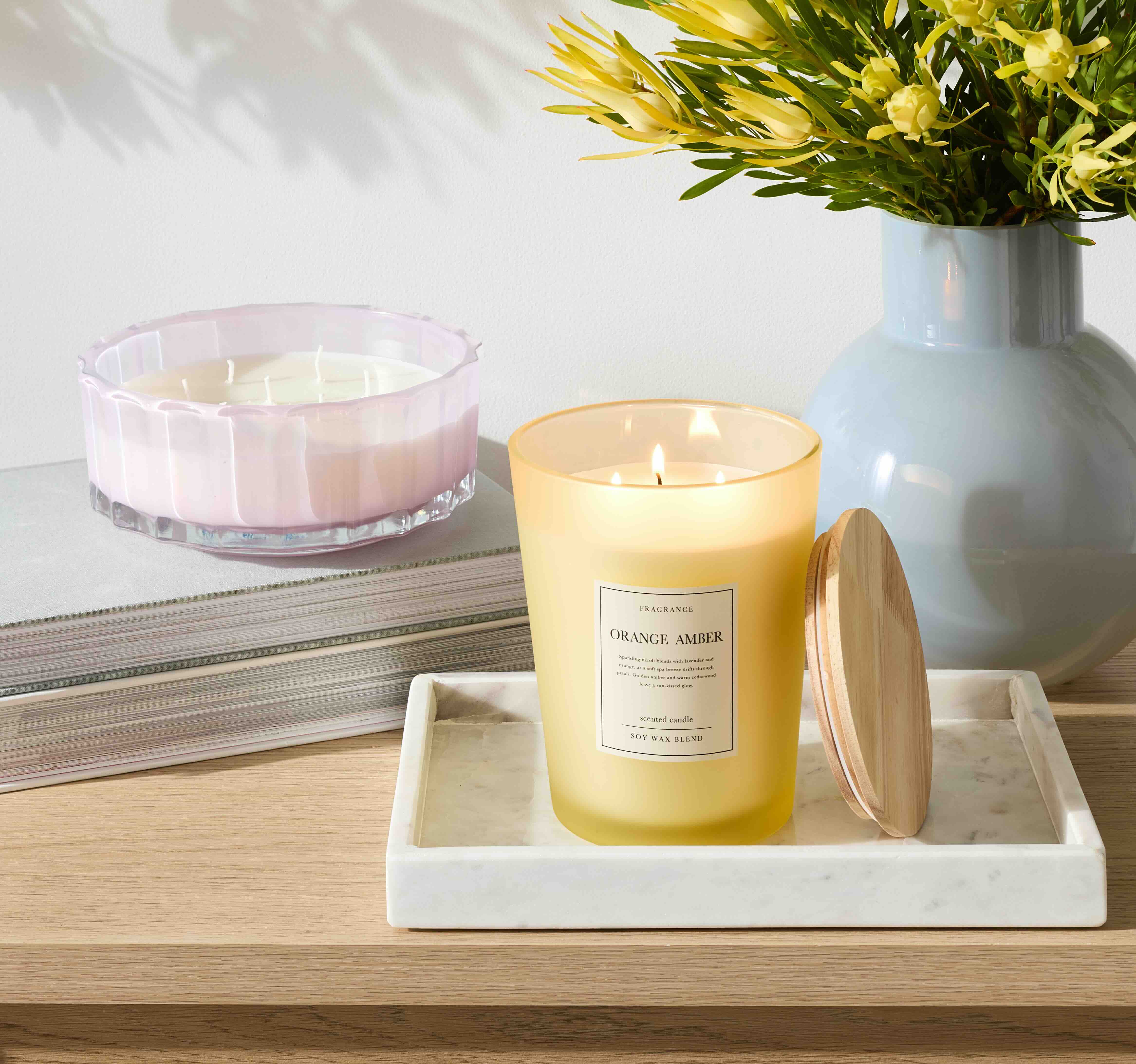 Scented candle decor