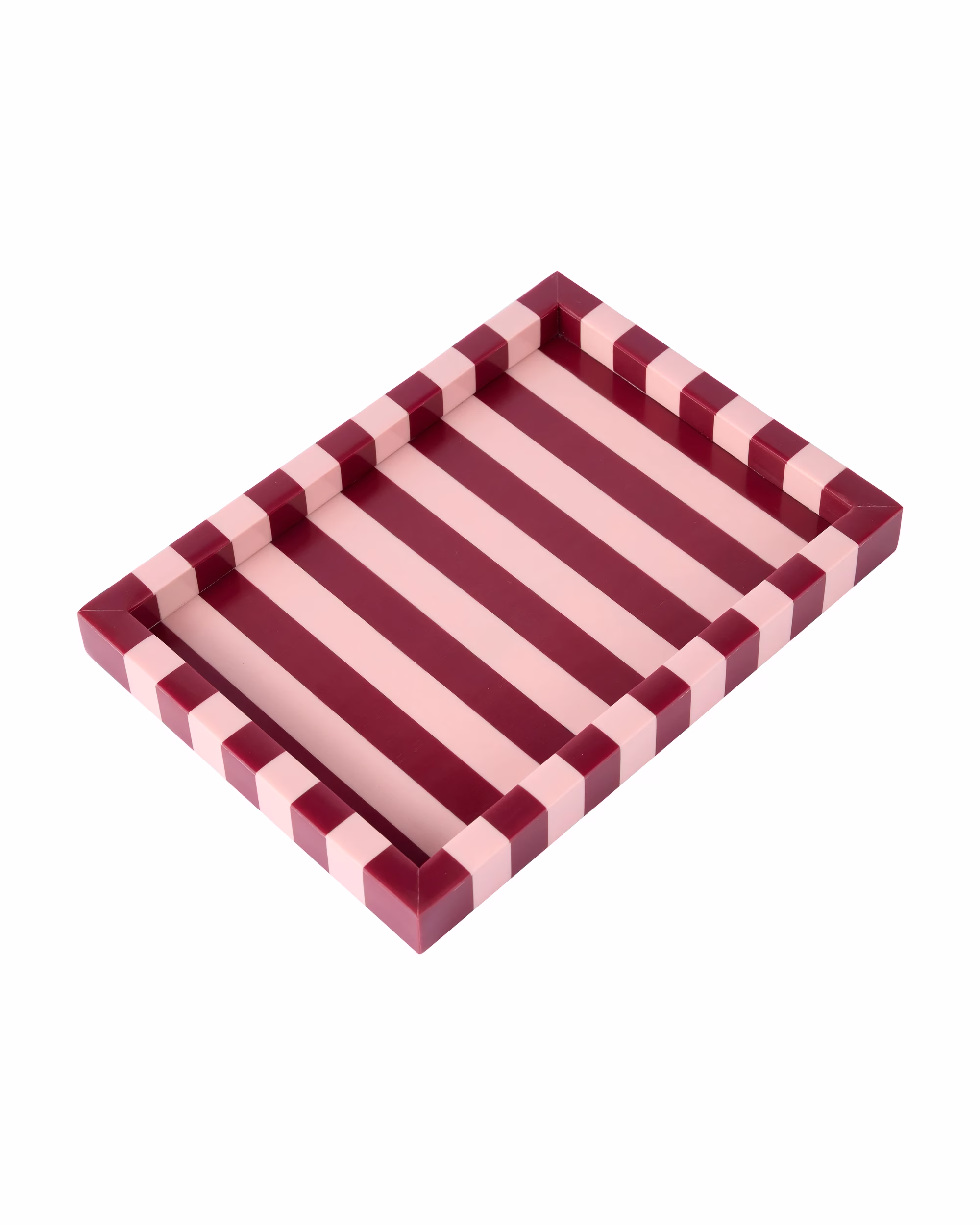 Pink Stripe Tray